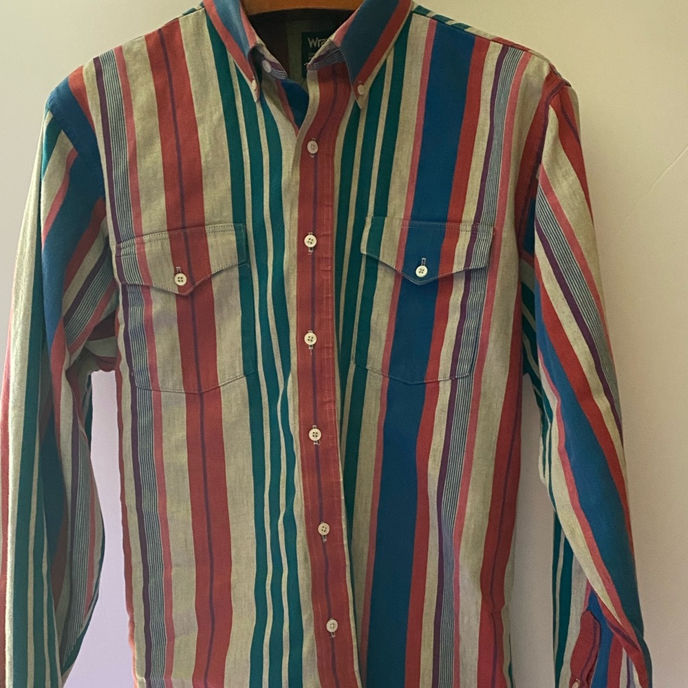 Wrangler Cowboy Cut Regular Fit 17-36 Large Shirt Vintage. - Picture 3 of 12